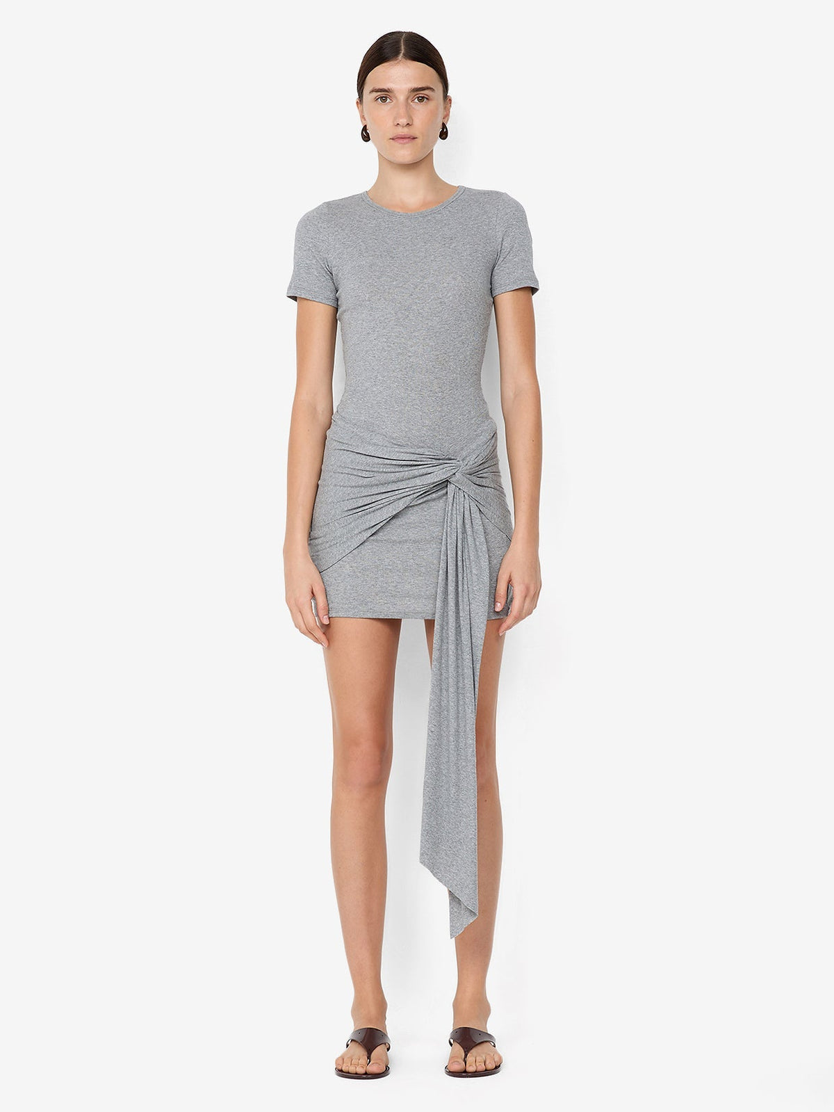 KLEO MINI DRESS - GREY MARLE