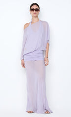 DELILAH OVERLAY MAXI DRESS - WISTERIA