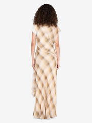 ELIANA MAXI DRESS - DUNE CHECK