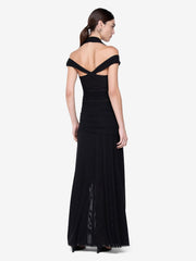 WINNIE HALTER MAXI DRESS - BLACK
