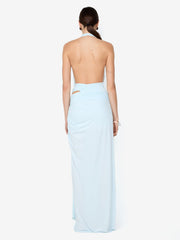 CLEMENTINE TWIST DRESS - ARCTIC BLUE