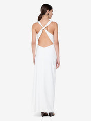 ANNETTA COWL NECK MAXI DRESS - WHITE