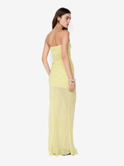 JEHNAYA STRAPLESS MAXI DRESS - CITRUS