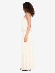 CAMILLE BLOUSON DRESS - BUTTERCREAM