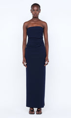 REINA STRAPLESS MAXI DRESS - INK
