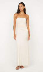 ALARA STRAPLESS DRESS - PEACH