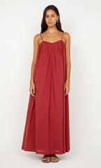 VIVIAN MAXI DRESS - CHERRY