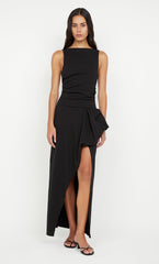 ROWENA ASYM DRESS - BLACK