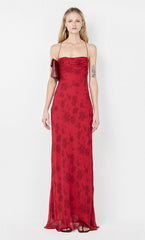 RUBY SLIP MAXI DRESS - CHERRY FLORAL