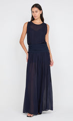 RHONE DROP WAIST DRESS - INK
