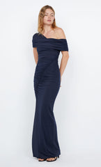 IMOGEN ASYM MAXI DRESS - INK