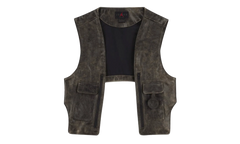 Jordan x J Balvin Leather Vest "Brown / Black" FJ6133 010