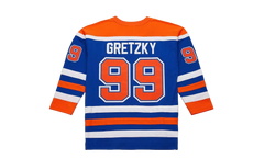 NHL Wayne Gretzky Dark Jersey "1986 Edmonton Oilers - Royal" JY9050 EDOROYA