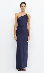 ETERNITY ASYM MAXI DRESS - INK