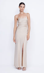 ETERNITY SCOOP MAXI DRESS - SAND