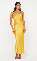 MOONDANCE STRAPLESS DRESS - MANGO