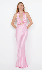 SABIA TWIST DRESS - ORCHID PINK