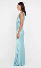 SOL ASYM DRESS - SEA SPRAY