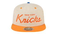 9FIFTY NBA NY KNICKS SNAPBACK HAT "ERIC EMANUEL - Cream/ Orange" EE434
