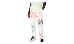 Tie Dye Art Patch Sweatpants "White Multi" MJSP011900