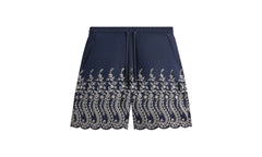 Floral Eyelet Lewis Short "Navy" KHM060594 5033