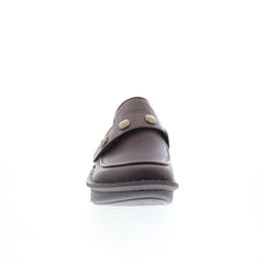 Alegria Ericka Upgrade ERC-8134 Womens Brown Leather Clog Flats Shoes